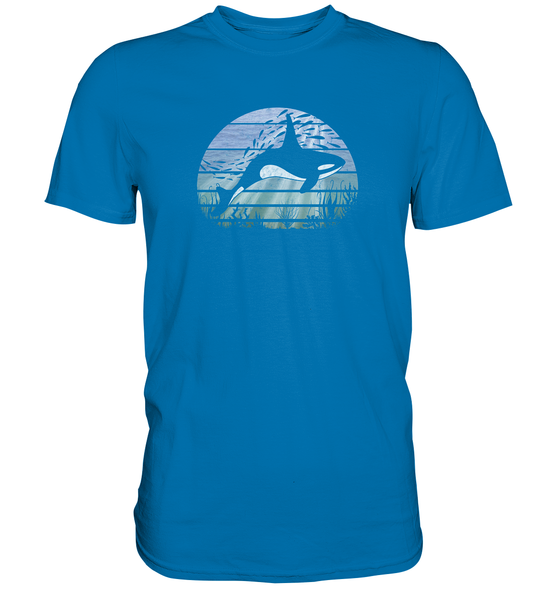 Retro Tiefsee Schwertwal Orca - Premium Shirt
