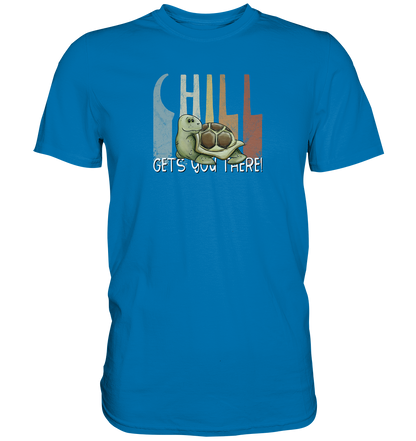 Gechillt gemütliche Schildkröte - Premium Shirt