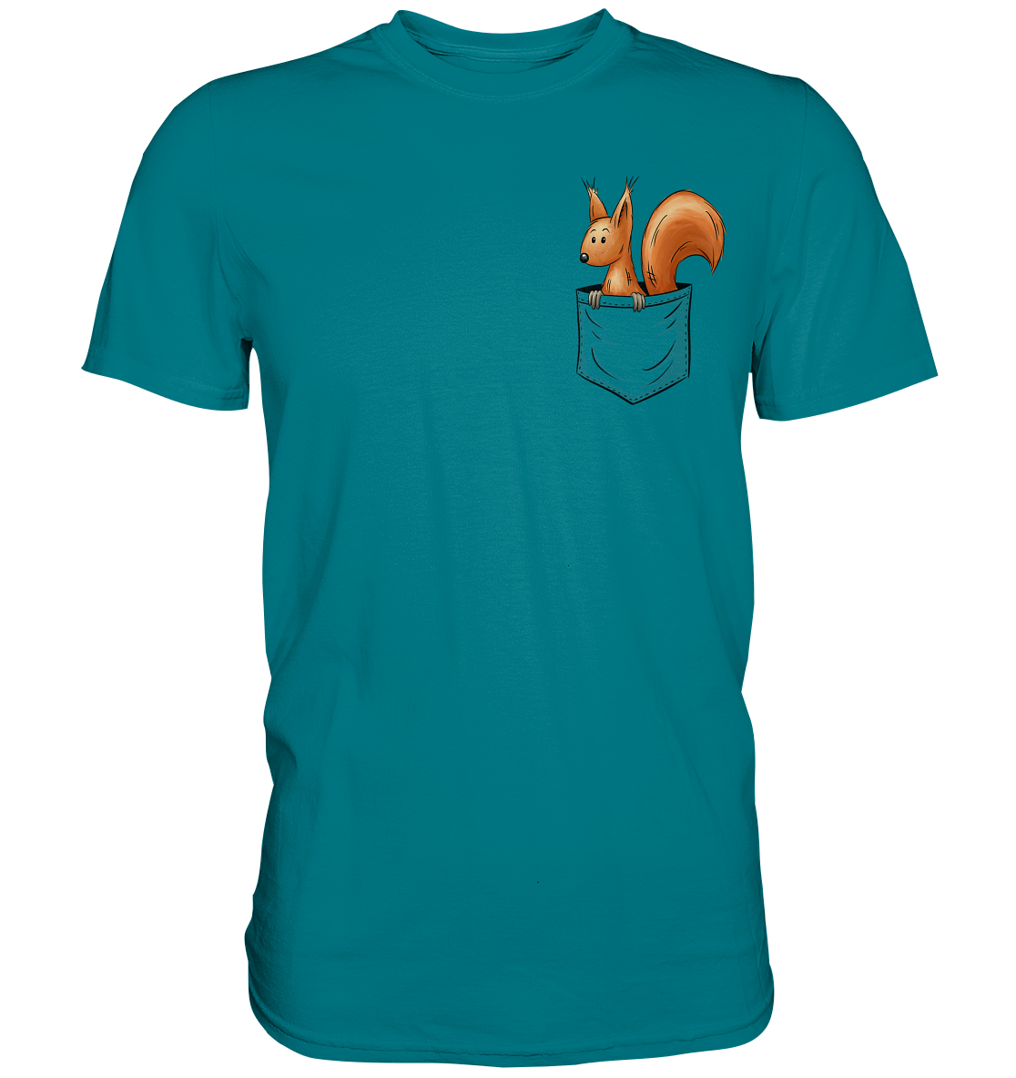 Lässiges Eichhörnchen In Tasche - Premium Shirt
