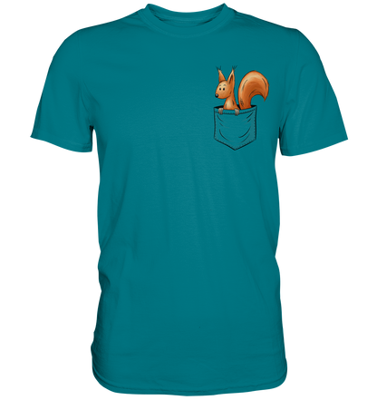 Lässiges Eichhörnchen In Tasche - Premium Shirt