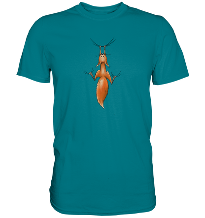 Rotes Eichhörnchen hängt ab - Premium Shirt