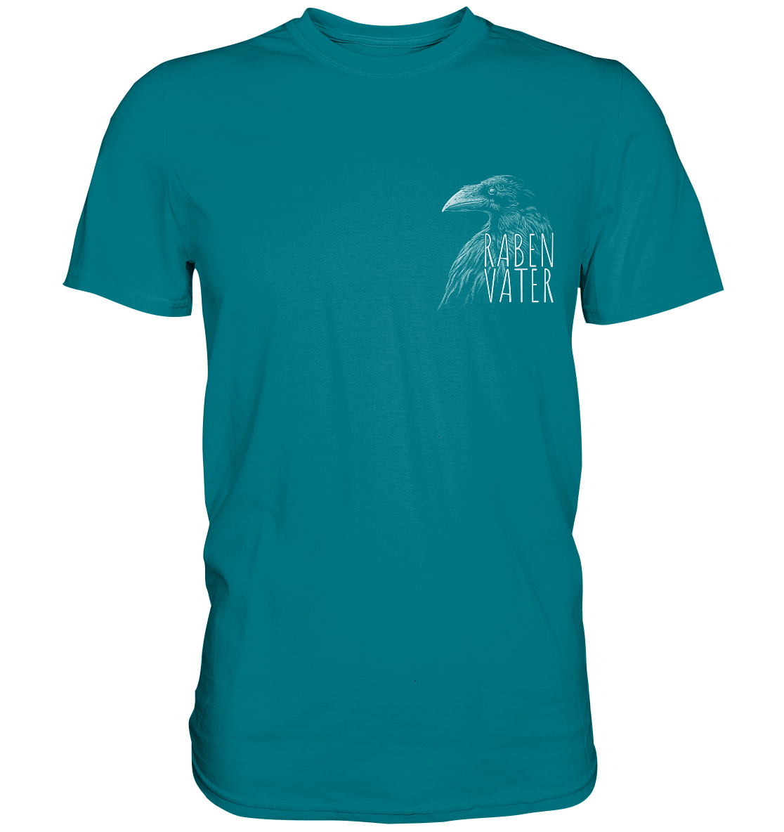 Rabenvater schwarzer Rabe Krähe - Premium Shirt