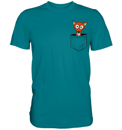 Fuchs in der Brusttasche | Taschen-Fuchs - Premium Shirt