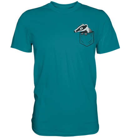 Lustig gemütlicher Dachs In der Tasche - Premium Shirt