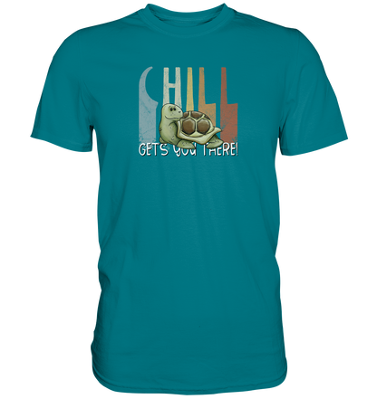 Gechillt gemütliche Schildkröte - Premium Shirt