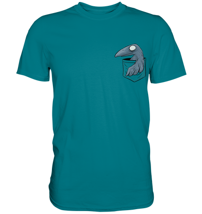 Grufti Rabe Krähe in der Tasche - Premium Shirt