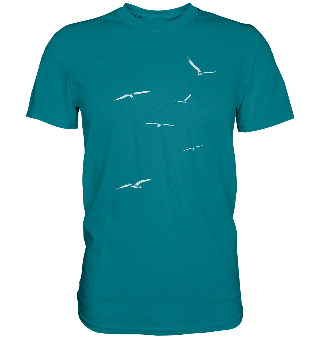 Vogelschwarm – Traum vom Fliegen - Premium Shirt