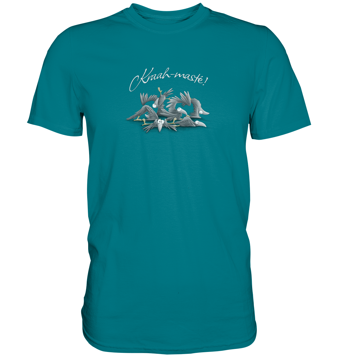 Kraah-masté! Yoga Raben Krähen - Premium Shirt