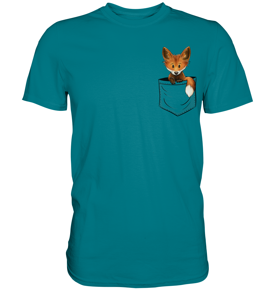 Funky Fuchs in der Tasche - Premium Shirt