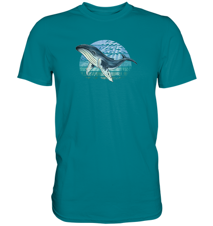Retro Unterwasser Buckelwal - Premium Shirt