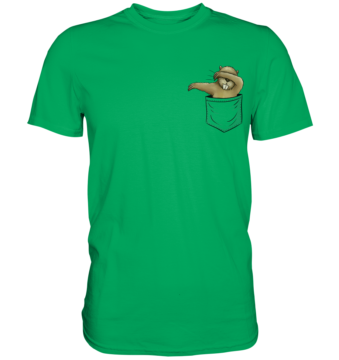 Dabbender Biber in Deiner Tasche - Premium Shirt