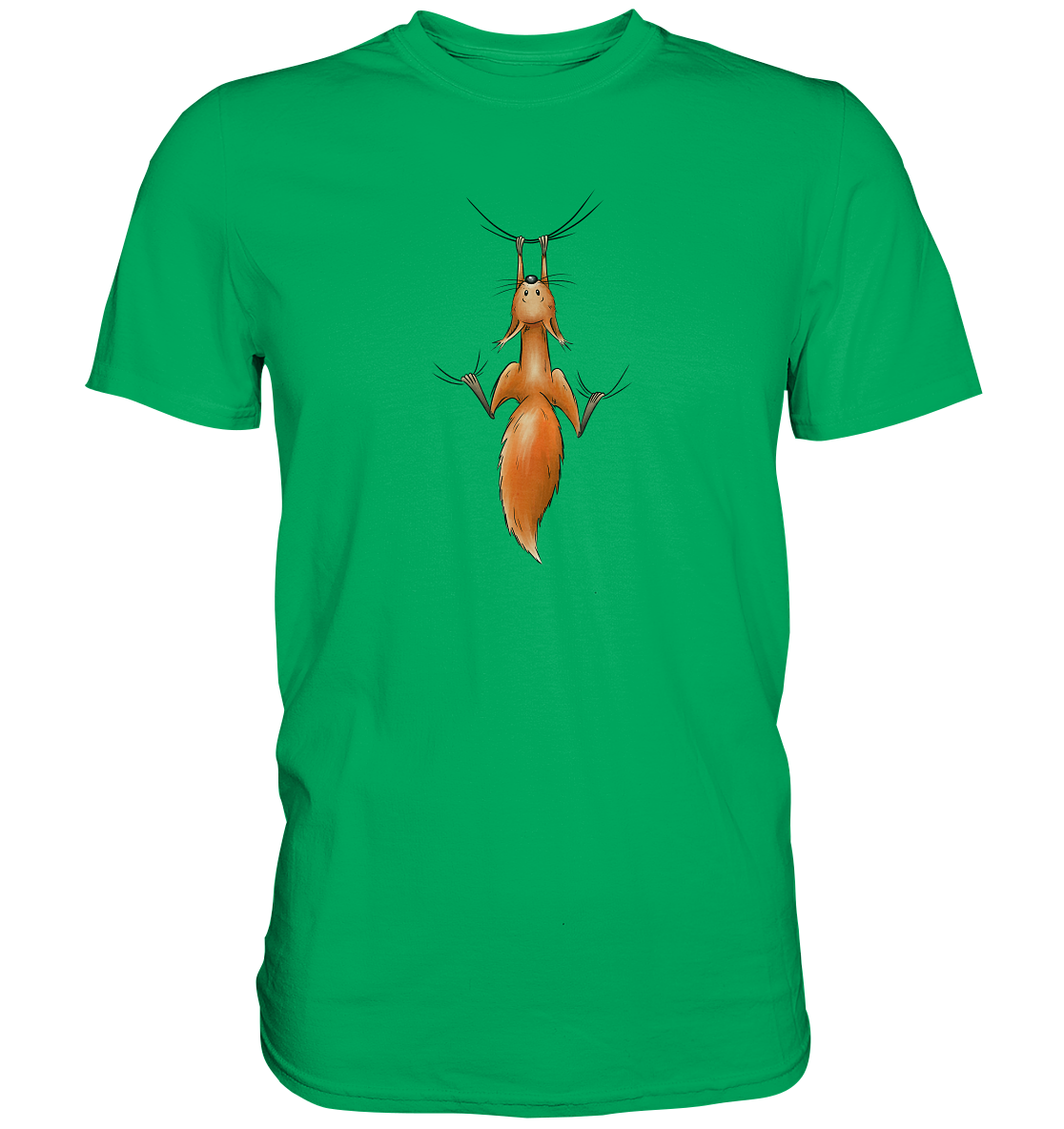 Rotes Eichhörnchen hängt ab - Premium Shirt