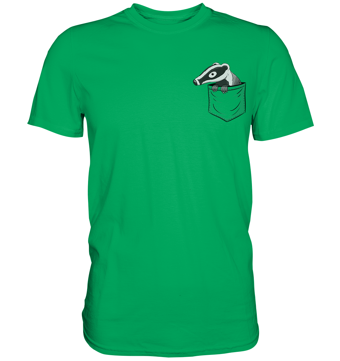 Lustig gemütlicher Dachs In der Tasche - Premium Shirt