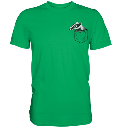Lustig gemütlicher Dachs In der Tasche - Premium Shirt