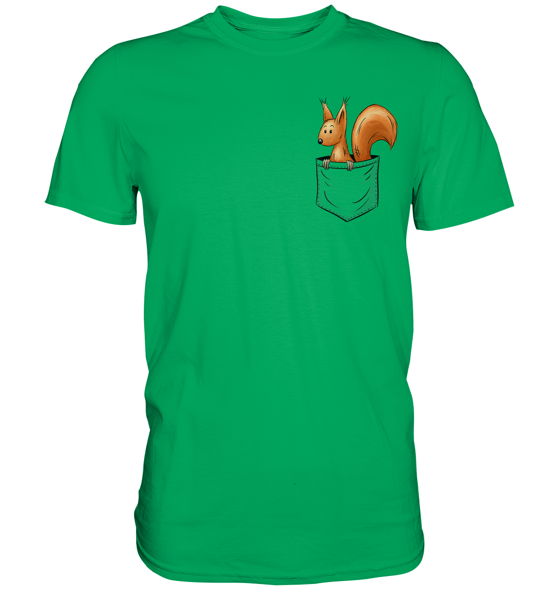 Lässiges Eichhörnchen In Tasche - Premium Shirt