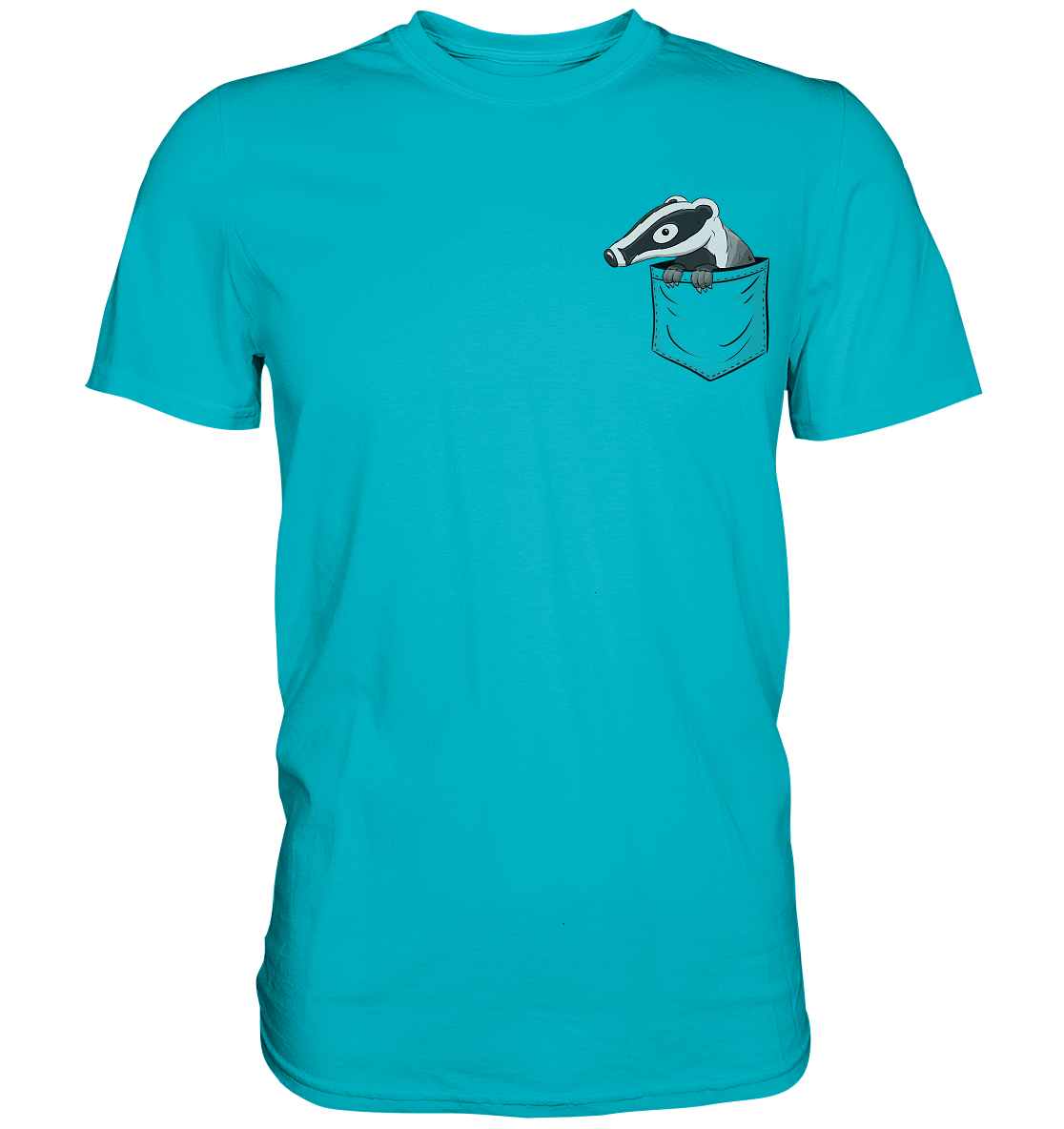 Lustig gemütlicher Dachs In der Tasche - Premium Shirt