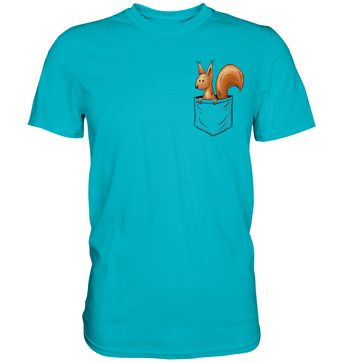 Lässiges Eichhörnchen In Tasche - Premium Shirt