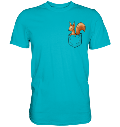 Lässiges Eichhörnchen In Tasche - Premium Shirt