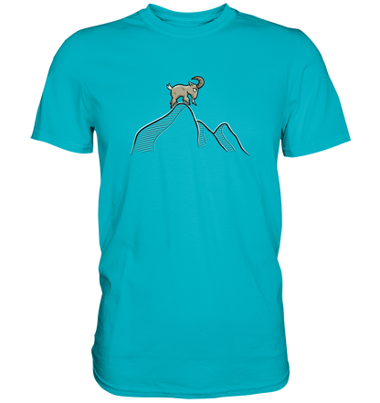 Ziegenbock in den Bergen - Premium Shirt