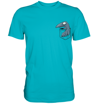 Grufti Rabe Krähe in der Tasche - Premium Shirt