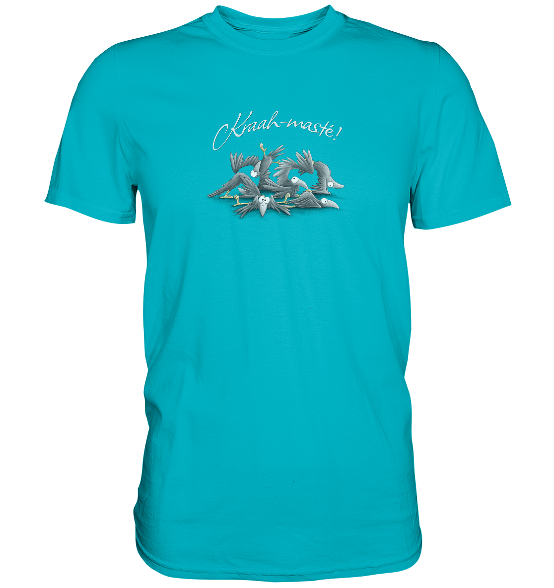 Kraah-masté! Yoga Raben Krähen - Premium Shirt