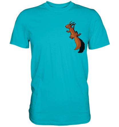 Süßes Eichhörnchen klettert - Premium Shirt
