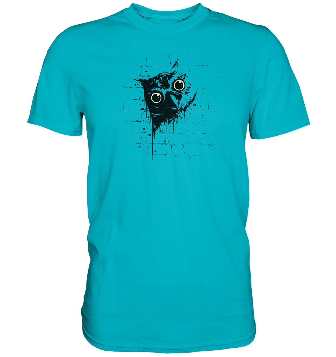 Lässige Street Art Eule - Premium Shirt