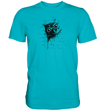Lässige Street Art Eule - Premium Shirt