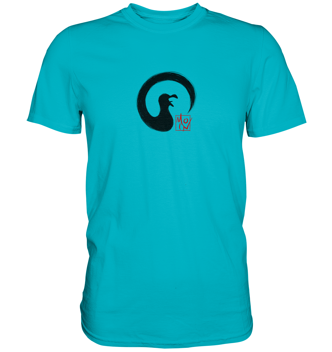 Moin kreischende japanische Enso Möwe - Premium Shirt