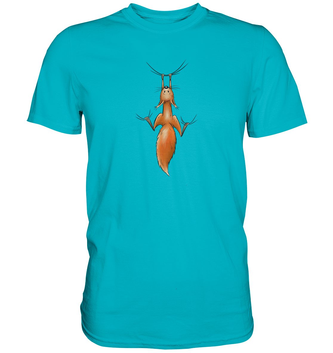 Rotes Eichhörnchen hängt ab - Premium Shirt