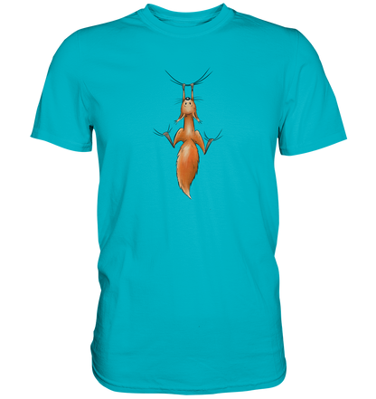 Rotes Eichhörnchen hängt ab - Premium Shirt