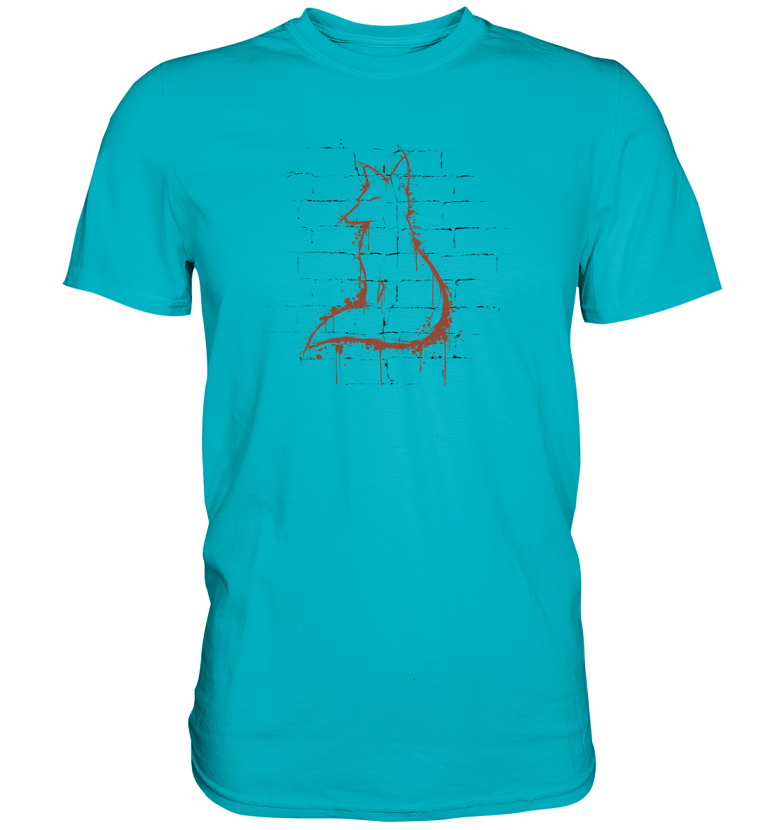 Street Art Fuchs Silhouette - Premium Shirt