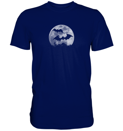 Fledermaus Silhouetten bei Vollmond - Premium Shirt