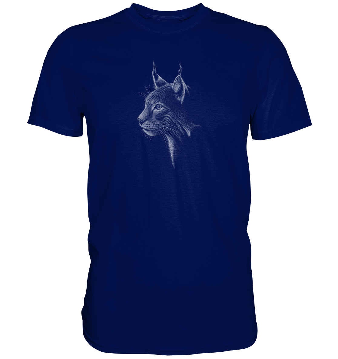 Luchs Kritzelkunst Wildkatze Illustration - Premium Shirt