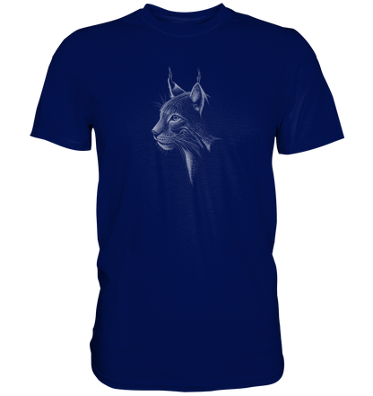 Luchs Kritzelkunst Wildkatze Illustration - Premium Shirt