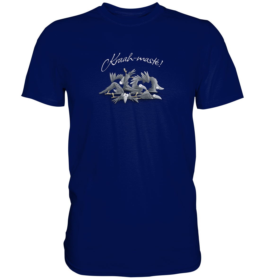 Kraah-masté! Yoga Raben Krähen - Premium Shirt