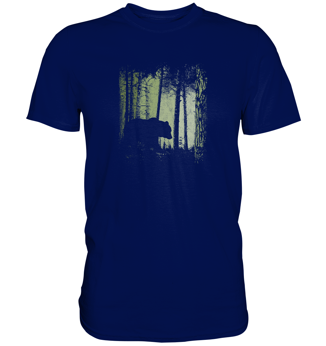 Braunbär im Zwielicht Wald - Premium Shirt
