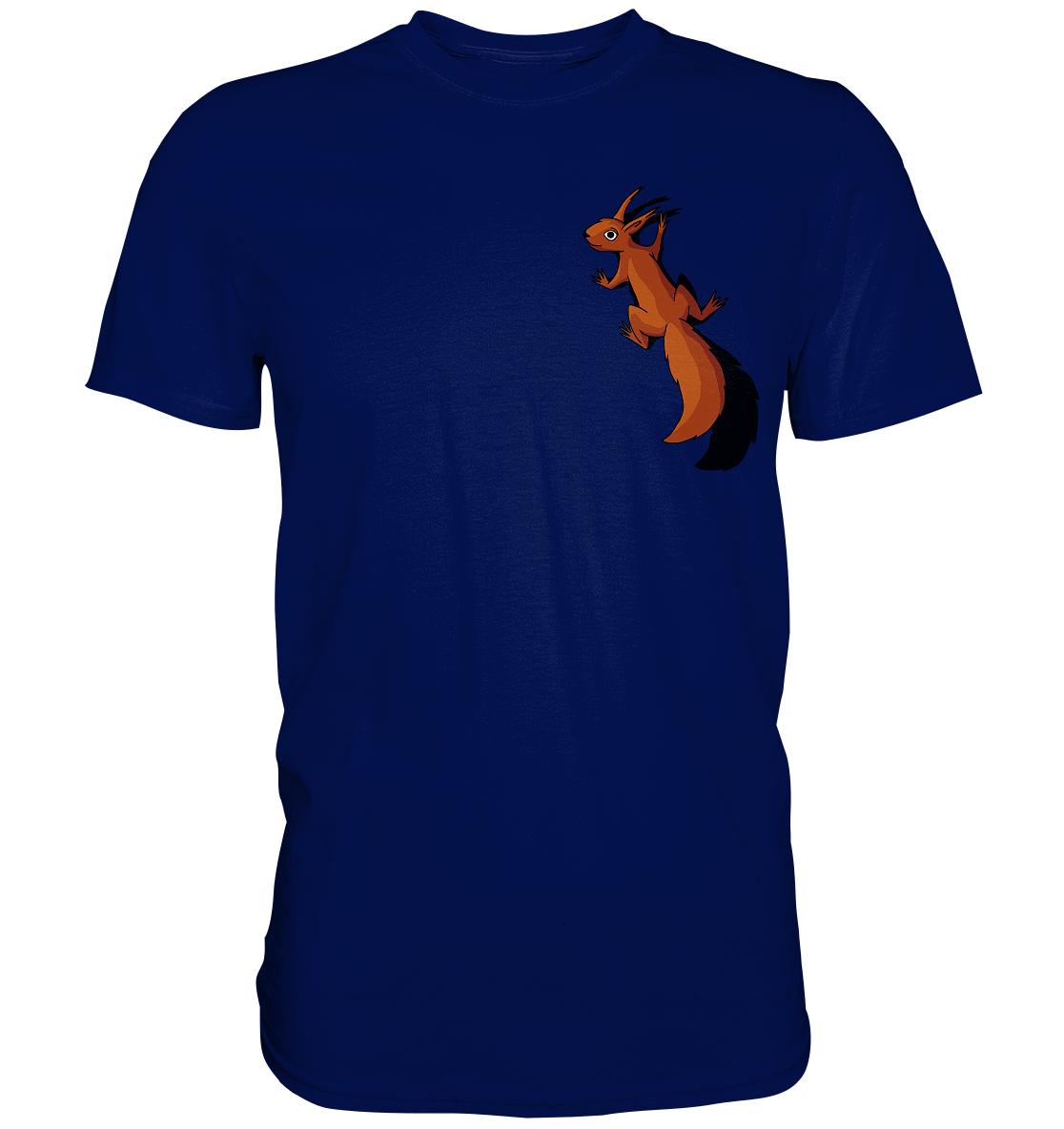 Süßes Eichhörnchen klettert - Premium Shirt