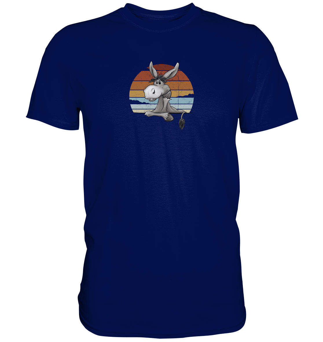 Lässiges Maultier Retro Esel - Premium Shirt