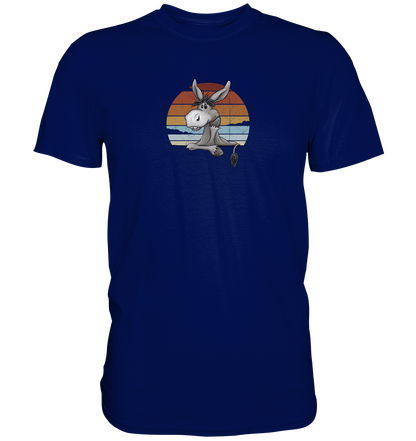 Lässiges Maultier Retro Esel - Premium Shirt