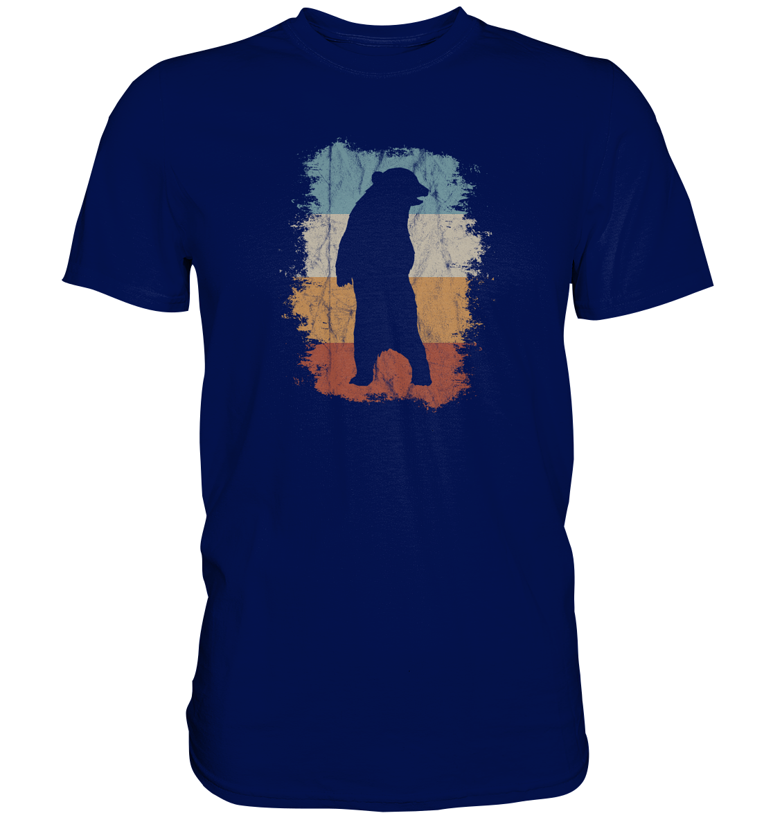 Retro Bären-Silhouette - Premium Shirt