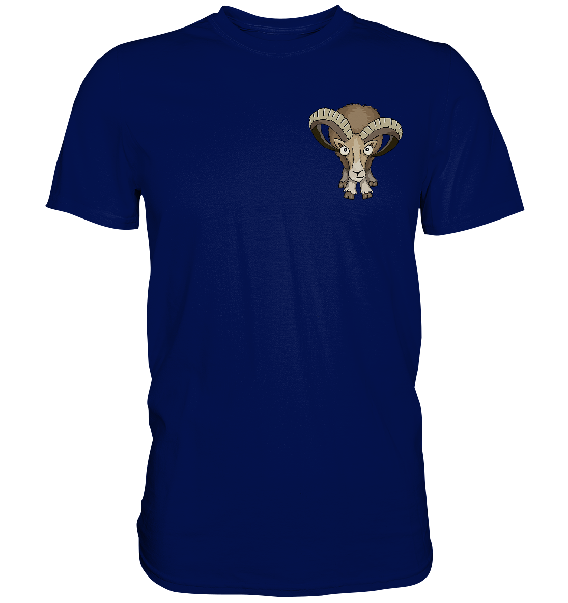 Bockiges Mufflon Widder Schafbock - Premium Shirt