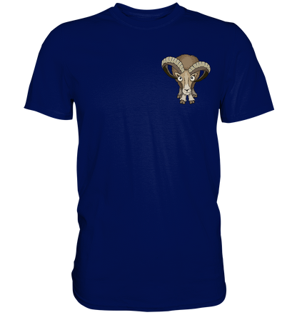 Bockiges Mufflon Widder Schafbock - Premium Shirt