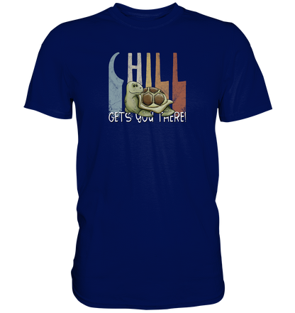 Gechillt gemütliche Schildkröte - Premium Shirt