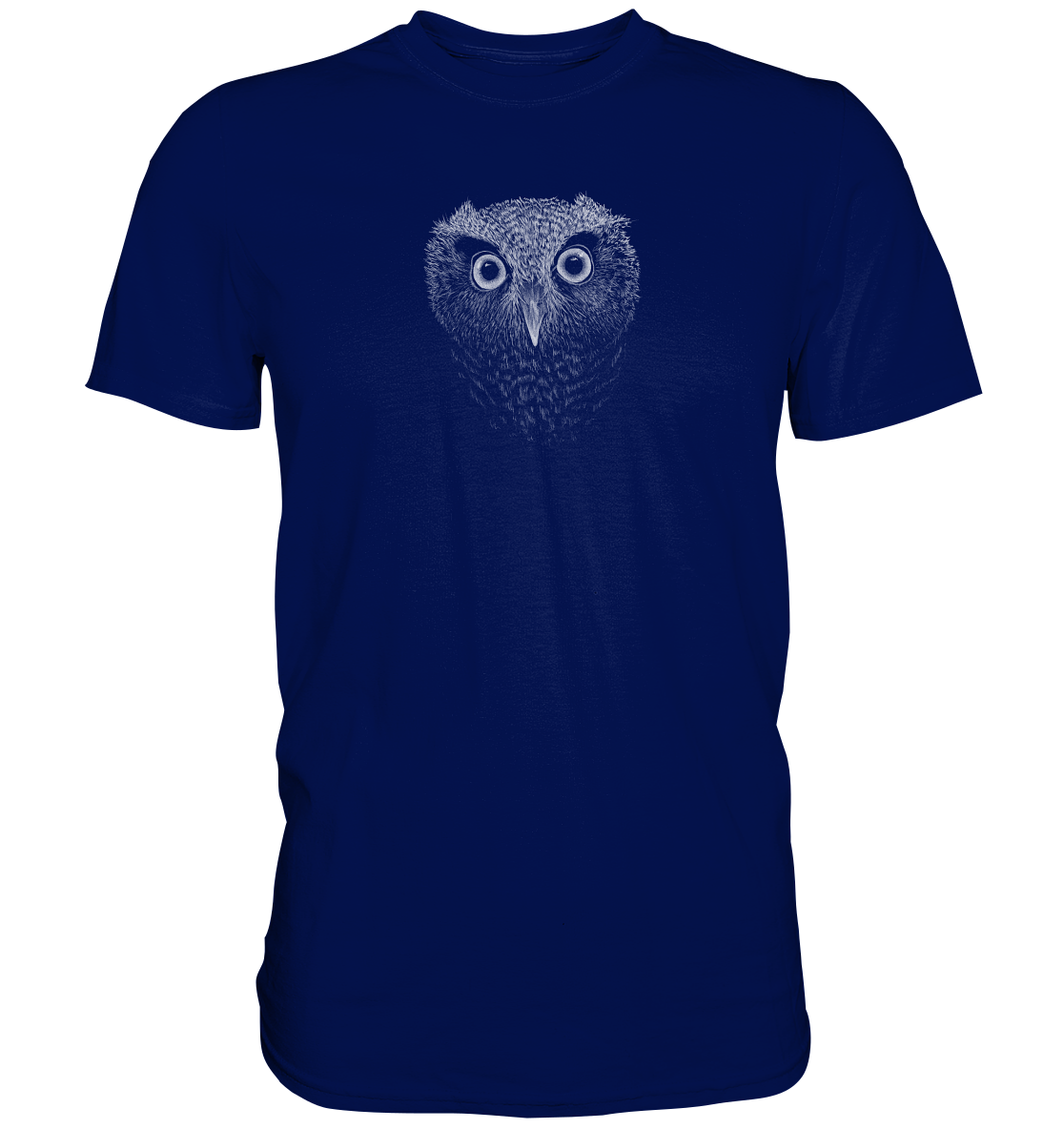 Eule Kritzelkunst Illustration - Premium Shirt