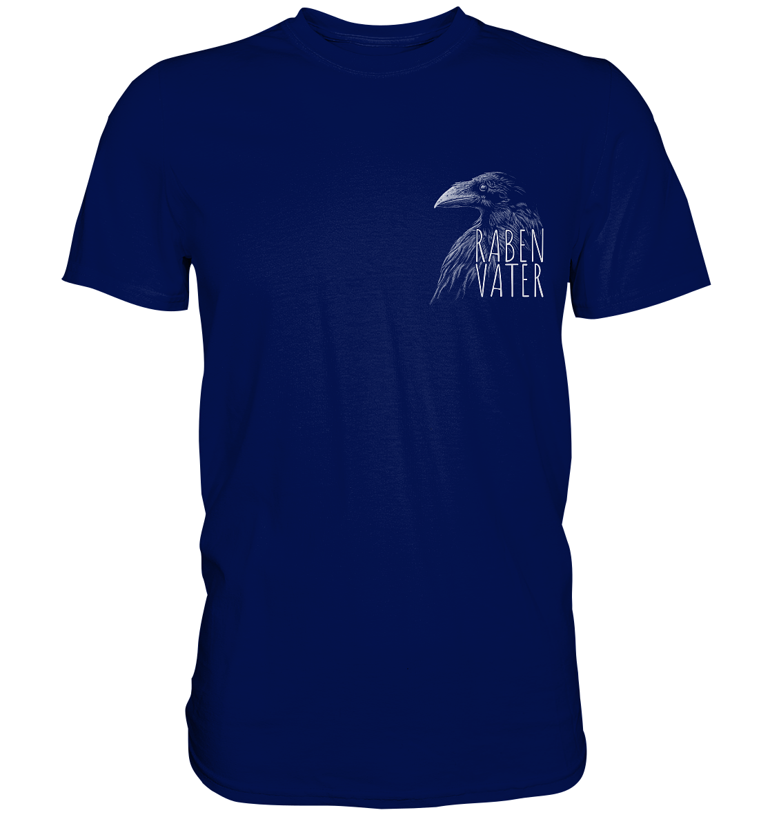 Rabenvater schwarzer Rabe Krähe - Premium Shirt