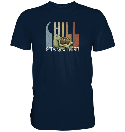 Gechillt gemütliche Schildkröte - Premium Shirt
