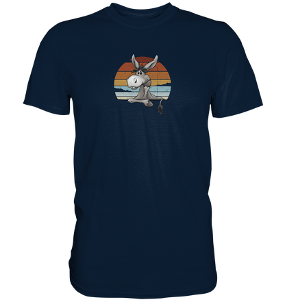 Lässiges Maultier Retro Esel - Premium Shirt