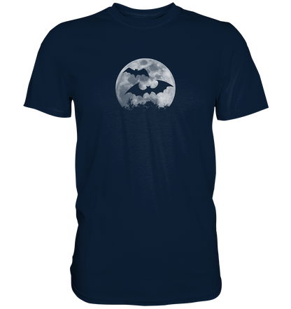 Fledermaus Silhouetten bei Vollmond - Premium Shirt