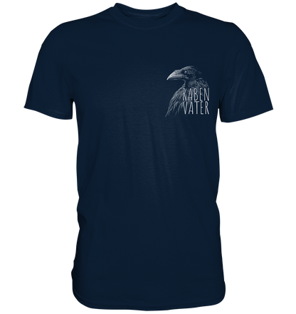 Rabenvater schwarzer Rabe Krähe - Premium Shirt